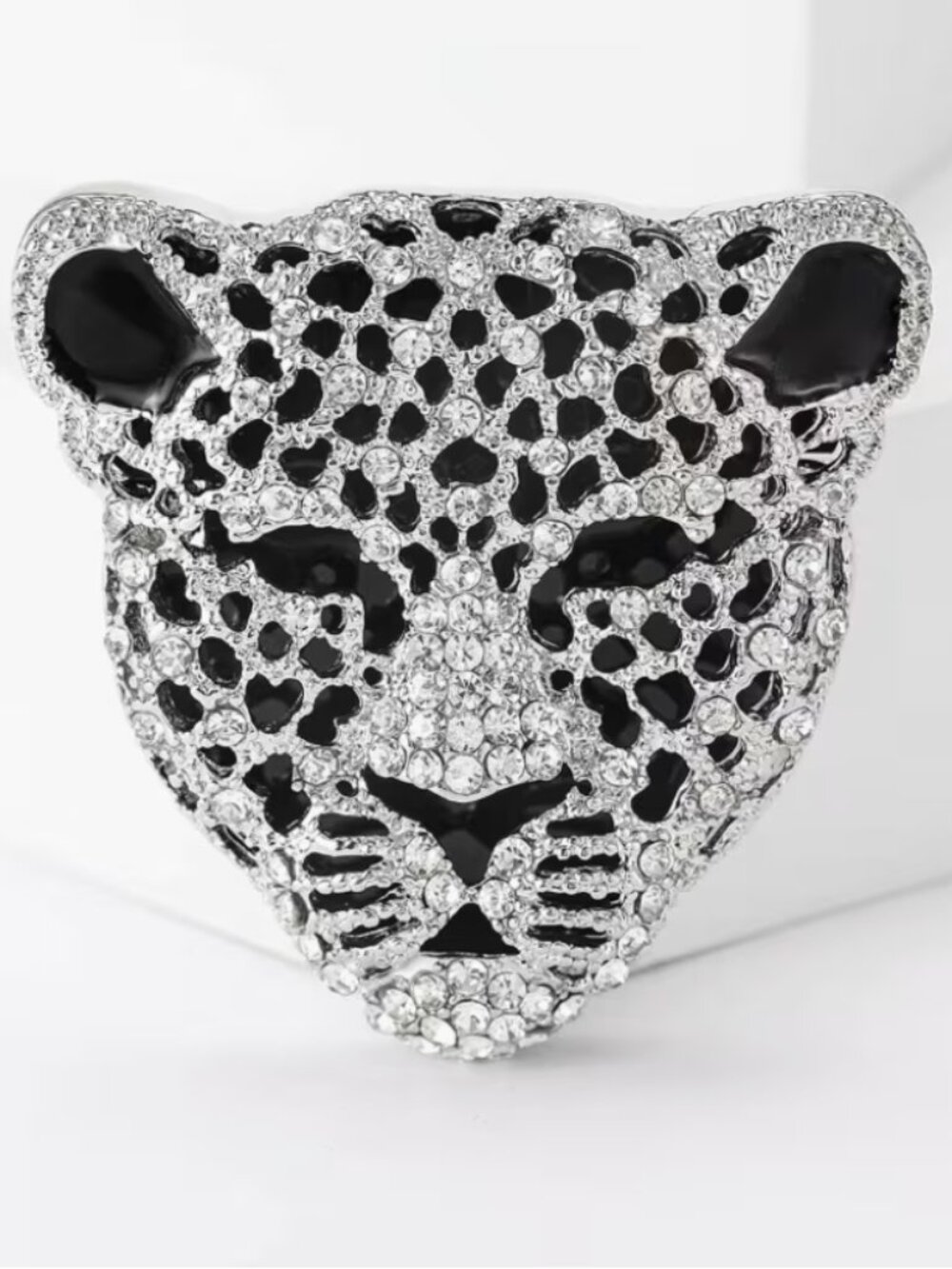 BOUTIQUE LEOPARD RHINESTONE BROOCH